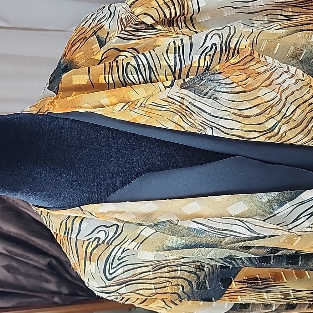 3K FASHION | Vintage Multicolor Abstract Animal Print Artsy Kimono Cardigan | L - Picture 2 of 9